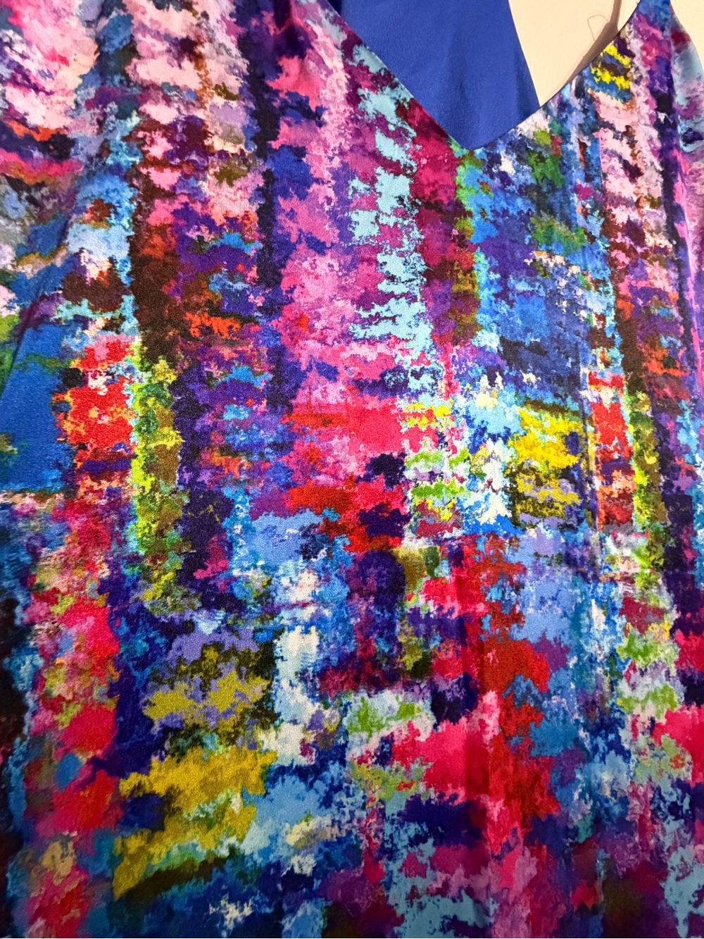 Vibrant Multicolor Abstract Maxi Dress - Picture 3 of 5